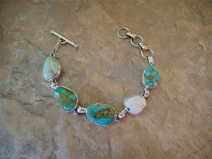 Multicolored Turquoise Link Bracelet