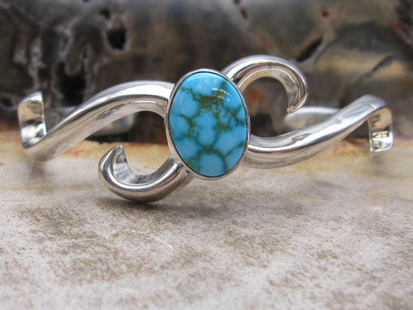 Beautiful Blue Turquoise Cuff Bracelet