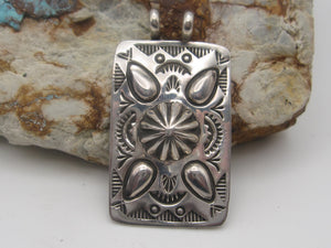 Sterling Silver Repousse or Bump Out Pendant
