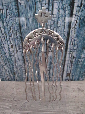 Native American Made Sterling Silver Super Unique Rain Cloud with Lightening Dangle Earrings