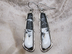 Beautiful White Buffalo Dangle Earrings
