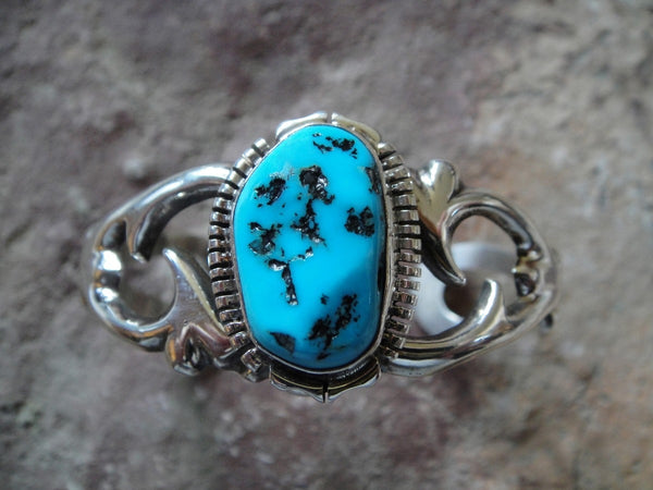 Sleeping Beauty Turquoise Sterling Silver Cuff Bracelet