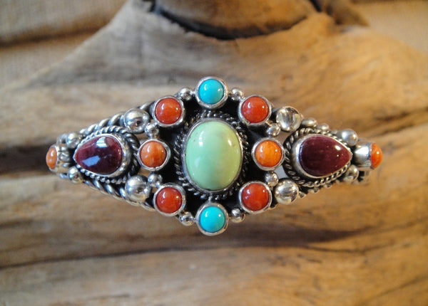 Multi Stone Cuff Bracelet