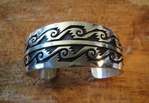 Sterling Silver Hopi Cuff Bracelet