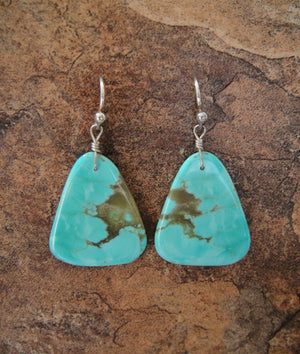 Turquoise Slab Earrings