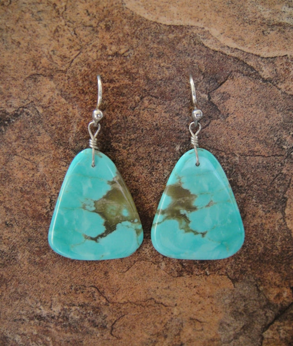 Turquoise Slab Earrings
