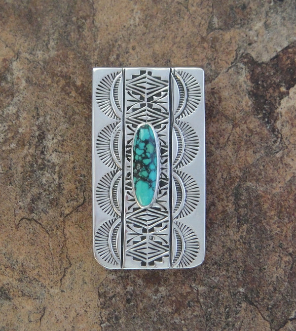 Sterling Silver and Turquoise Money Clip