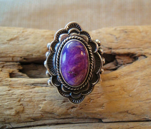 Sugilite Sterling Silver Ring