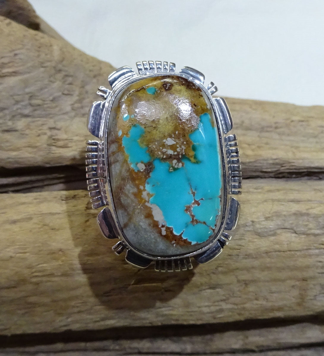Rings in Sterling Silver with Turquoise and Natural Stones Tagged