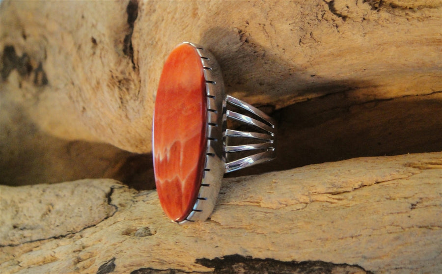 Spiny Oyster Sterling Silver Ring