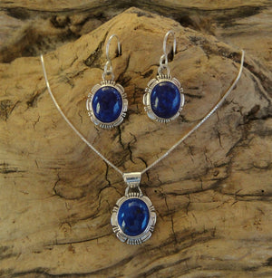 Sterling Silver Lapis Lazuli Set