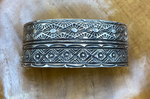 Native American Made Hand Stamped Cuff Bracelet