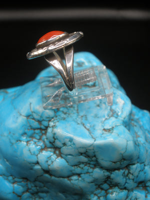Vintage Coral PInky Ring
