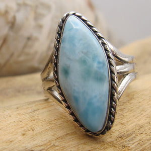 Native Amerian Made Laimar and Sterling Silver Ring