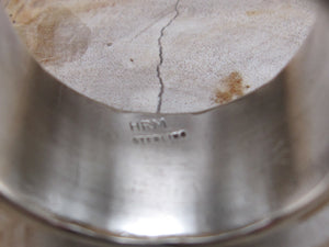 Hand-Stamped Sterling Silver Wide Men's Band Ring