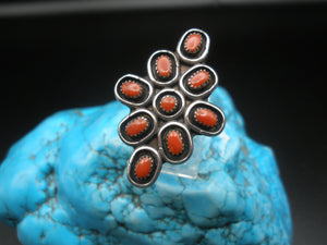 Vintage Mulit-Stone Coral Ring